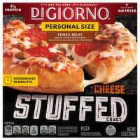 DiGiorno Pizza, Cheese Stuffed Crust, Three Meat, Personal Size