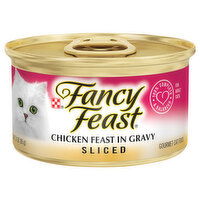 Fancy Feast Cat Food, Gourmet, Chicken Feast in Gravy, Sliced, Adult