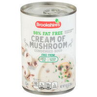 Brookshire's Cream Of Mushroom Soup, 98% Fat Free - 10.5 Ounce 