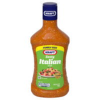 Kraft Dressing, Zesty Italian, Family Size