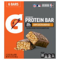 Gatorade Protein Bar, Peanut Butter Chocolate - 6 Each 