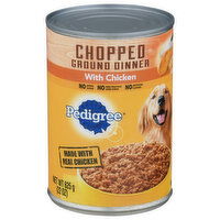 Pedigree Food for Dogs, with Chicken, Chopped Ground Dinner