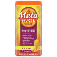 Metamucil Psyllium Fiber Supplement, 4-in-1, Powder, Orange