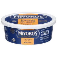 Miyoko's Creamery Cheese Spread, Plant Milk, Roadhouse Cheddar - 8 Ounce 