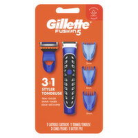 Gillette Fusion5 Styler Trimmer for Men, 1 Trimmer and 3 Combs - 1 Each 