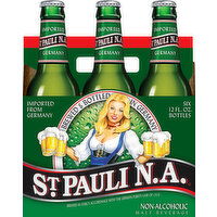 St Pauli NA Malt Beverage, Non-Alcoholic - 6 Each 