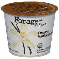 Forager Project Yogurt Alternative, Dairy-Free, Organic, Vanilla Bean, Probiotic, Cashew & Coconut - 5.3 Ounce 