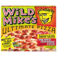 Wild Mike's Pizza, Ultimate, Butter Flake Crust, Uncured Pepperoni, Rebel 14 Inch, Super Sized - 40.25 Ounce 