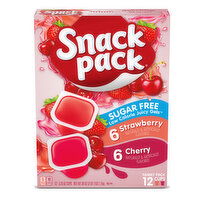 Snack Pack Sugar-Free Strawberry & Cherry Flavored Low Calorie Juicy Gels - 39 Ounce