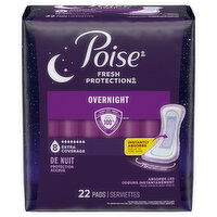 Poise Extra Coverage Overnight Pads - 22 Each