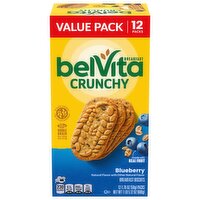 BELVITA Blueberry Breakfast Biscuits, Value Pack, 12 Packs (4 Biscuits Per Pack) - 21.12 Ounce 