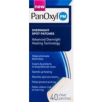 PanOxyl Spot Patches, Overnight, Clear - 40 Each 