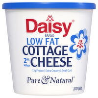 Daisy Cottage Cheese, 2% Milkfat, Small Curd, Low Fat - 24 Ounce 