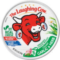 The Laughing Cow Creamy Garlic & Herb Spreadable Cheese Wedges