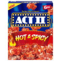 Act II Popcorn, Microwave, Hot & Spicy - 6 Each 