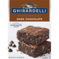 GHIRARDELLI Dark Chocolate Premium Brownie Mix - 20 Ounce 