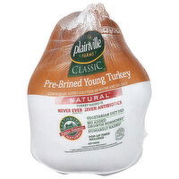 Plainville Farms Young Turkey, Pre-Brined, Classic - 1 Each 