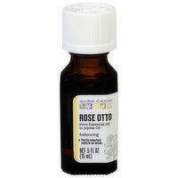 Aura Cacia Pure Essential Oil, Rose Otto, Balancing - 0.5 Fluid ounce 