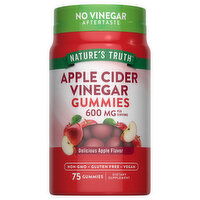 Nature's Truth Apple Cider Vinegar, 600 mg, Gummies, Delicious Apple Flavor