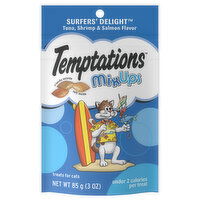 Temptations Cat Treats, Tuna, Shrimp & Salmon Flavor, Surfers' Delight, Mix Ups