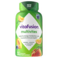 Vitafusion Multivites, Berry, Peach & Orange Flavor, Gummies - 150 Each 