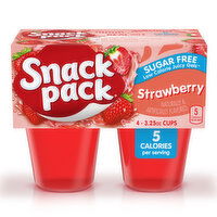 Snack Pack Juicy Gels, Sugar Free, Strawberry - 4 Each