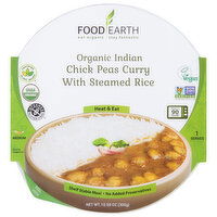 Food Earth Chick Peas Curry, Organic, Indian, Medium - 10.58 Ounce 