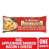 El Monterey Burritos, Egg, Applewood Smoked Bacon & Cheese