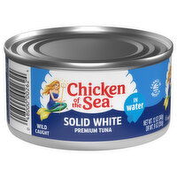 Chicken of the Sea Tuna, in Water, Premium, Solid White - 12 Ounce 