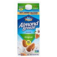 Almond Breeze Almondmilk, Original, Dairy-Free - 0.5 Gallon 