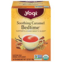 Yogi Herbal Tea, Bedtime, Soothing Caramel, Tea Bags - 16 Each 