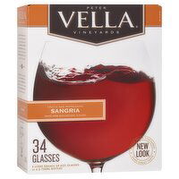 Peter Vella Sangria Red Box Wine - 5 Litre 