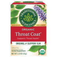 Traditional Medicinals Herbal Supplement, Organic, Original with Slippery Elm, Tea Bags - 16 Each 