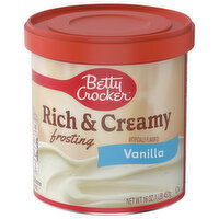 Betty Crocker Frosting, Vanilla, Rich & Creamy - 16 Ounce 