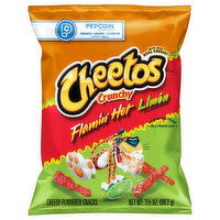 Cheetos Cheese Flavored Snacks, Flamin' Hot Limon Flavored, Crunchy