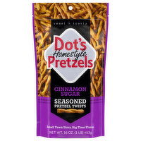 Dot's Homestyle Pretzels Pretzel Twists, Cinnamon Sugar, Seasoned