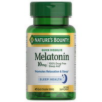 Nature's Bounty Melatonin, 10 mg, Quick Dissolve Tablets - 45 Each 