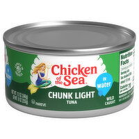 Chicken of the Sea Tuna, in Water, Chunk Light, Wild Caught - 12 Ounce 