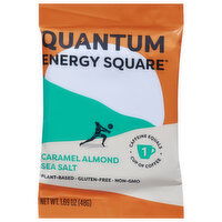 Quantum Energy Square Energy Bar, Caramel Almond Sea Salt - 1.69 Ounce 