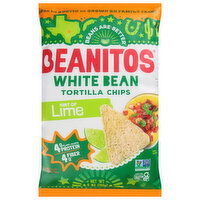 Beanitos Tortilla Chips, Hint of Lime, White Bean - 5 Ounce 