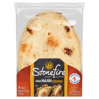 Stonefire Naan, Original, Mini, 4 Pack - 4 Each 