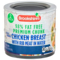 Brookshire's Chicken Breast with Rib Meat in Water, 98% Fat Free, Premium Chunk