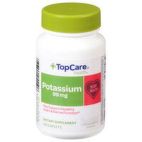 TopCare Potassium, 99 mg, Caplets - 100 Each 