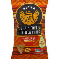 Siete Tortilla Chips, Grain Free, Nacho