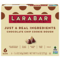 Larabar Fruit & Nut Bar, Chocolate Chip Cookie Dough - 6 Each 