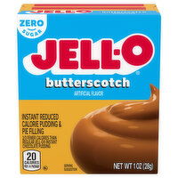 Jell-O Pudding & Pie Filling, Reduced Calorie, Zero Sugar, Instant, Butterscotch