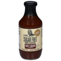 G Hughes BBQ Sauce, Sugar Free, Maple Brown Flavored, Smokehouse - 18 Ounce 