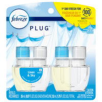 Febreze Scented Oil Refills, Linen & Sky - 2 Each 