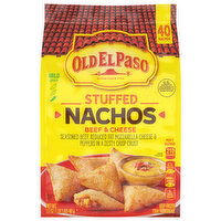 Old El Paso Nachos, Beef & Cheese, Stuffed, Mild - 40 Each 