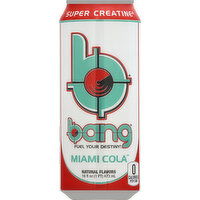 bang Energy Drink, Miami Cola - 16 Ounce 